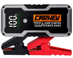 CARHEV 7000A Starthilfe Powerbank für Pkw, 12V Auto Starthilfe Powerbank (Bis Zu 10,0L Benzin Oder 10,0L Diesel), Auto Starter Powerbank mit QC 3.0 USB Ausgänge, Batterie Jump Starter mit LED