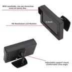 OBEST 4,3" Rückfahrkamera Auto Monitor Bildschirm, Monitor für Rückfahrkamera, V1/V2 Zwei Video-Eingang, LCD Auto Monitor für SUV, Van, KfZ, Truck