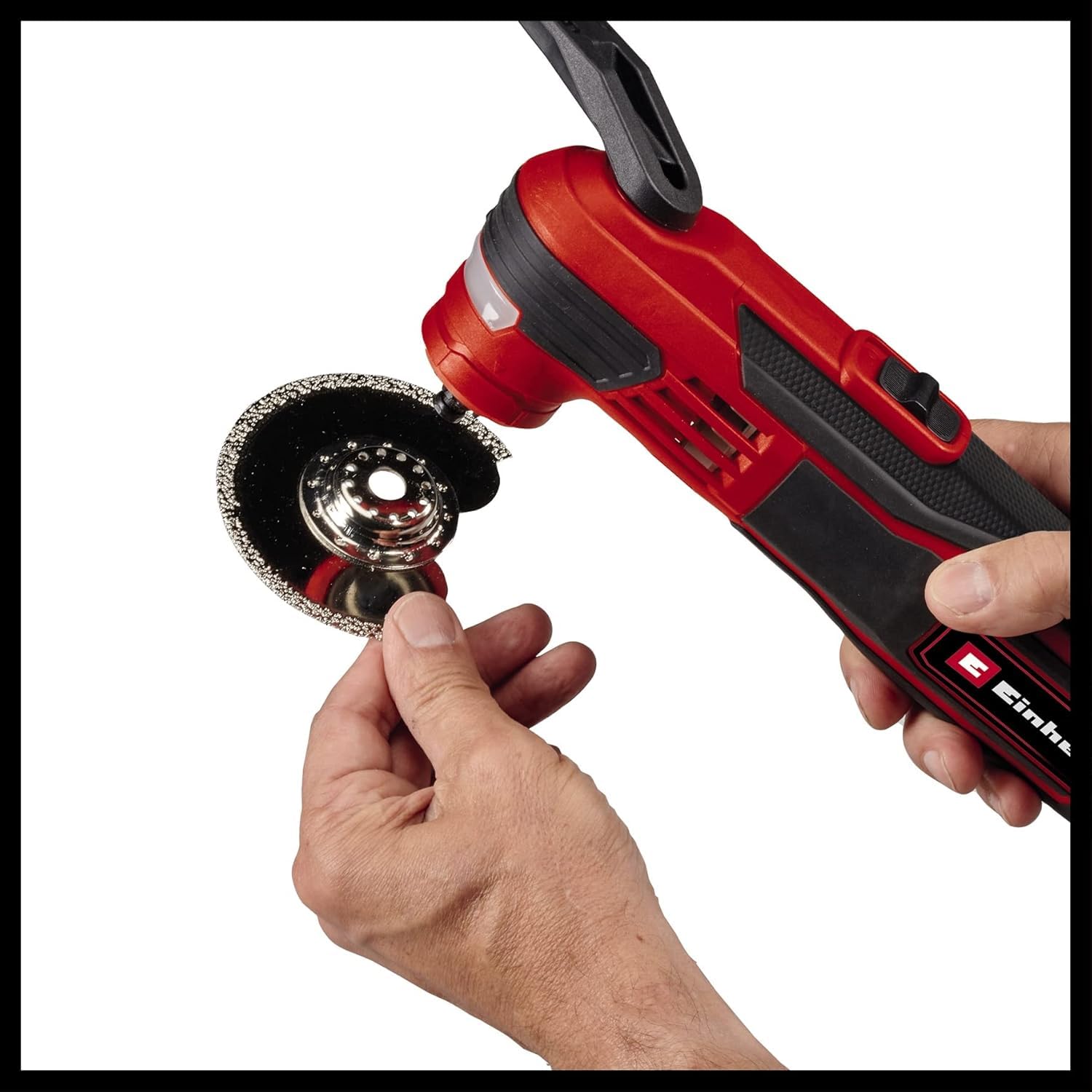 Einhell Multifunktionswerkzeug TE-MG 350 EQ (350 W, 22.000 bis 40.000 min^-1 Schwingzahl, LED-Licht, Schnellspannverschluss, inkl. Koffer und Zubehör)