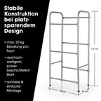 EASYmaxx Getränkekistenregal aus Metall für 3 Kästen 2er-Set | Platzsparende, praktische und organisierte Lagerung auf 3 Etagen | Kistenregal für Ordnung und Platz in Ihrem Zuhause