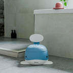 Kindsgut Kinder-Töpfchen, Babytopf WC/Klo, kinderfreundliches Wal-Design und dezente Farben, Toiletten-Training, Taubenblau