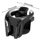 Universal KFZ Auto Getränkehalter/Becherhalter Handyhalterung/Multifunktion 2 in 1 Flaschenhalter Kaffee Handy Halterung Verstellbare Auto Lüftungshalterung (Silber)