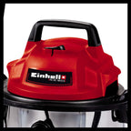 Einhell TC-VC 1812 S Nass-Trockensauger (1.250 W Leistung, 36mm Schlauchsystem, 12 l Edelstahlbehälter, Schaumstofffilter, umfangr. Düsenzubehör)