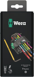Wera Winkelschlüsselsatz 967 SPKL/9 TORX® BO Multicolour, BlackLaser, 9-teilig, 05073599001