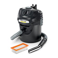 Karcher Asche- und Trockensauger AD 2, Nennleistungsaufnahme: 600 W, Metallbehälter: 14 l, Saugschlauch: 1,2 m, integrierte Filterabreinigung, Flachfaltenfilter, Metall-Grobschmutzfilter