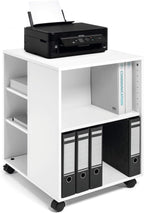 Durable Multifunktions-Wagen 74/59, 3-seitig offen mit 6 Regalböden (528 x 748 x 592 mm), weiß, 311302