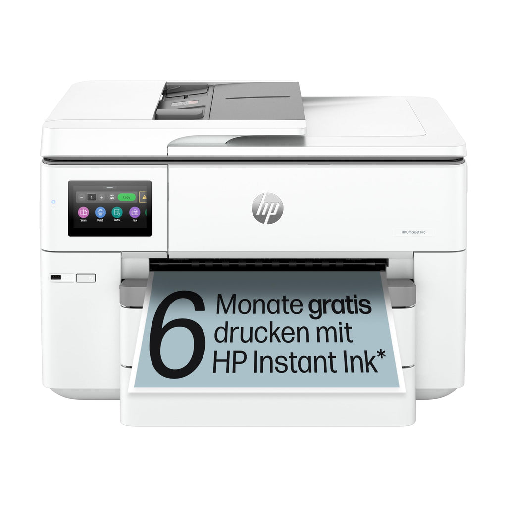 HP OfficeJet Pro 9730e A3-Multifunktionsdrucker, Drucken, Scannen und Kopieren bis A3, 6 Monate gratis drucken Instant Ink inklusive, Fax, WLAN, LAN, Duplex, Airprint, Grau-Weiß
