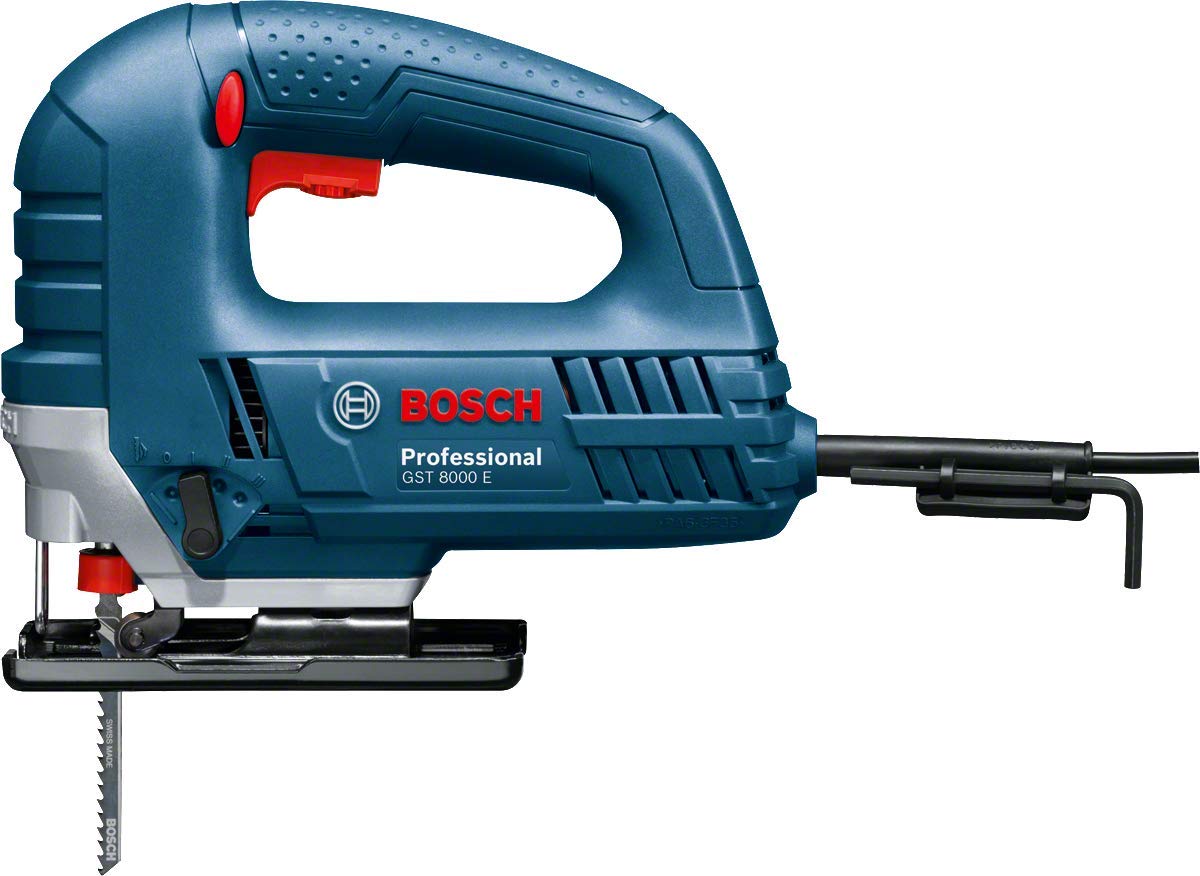 Bosch Professional Stichsäge GST 8000 E (inkl. 1x Sägeblatt T144 D, Spanreißschutz)