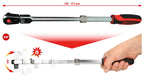 KS Tools 914.3820 3/8" SlimPOWER Teleskop-Gelenk-Umschaltknarre, 72 Zahn