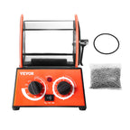 VEVOR Poliertrommel Schmuck-Poliermaschine 3 kg, Rotary Tumbler Oberflächenpolierer 60 W, Schmuck Polieren Dreh-Tumbler Einstellbare Zeit & Drehzahl Polierer Kugelmühle, für Gold, Silber usw.