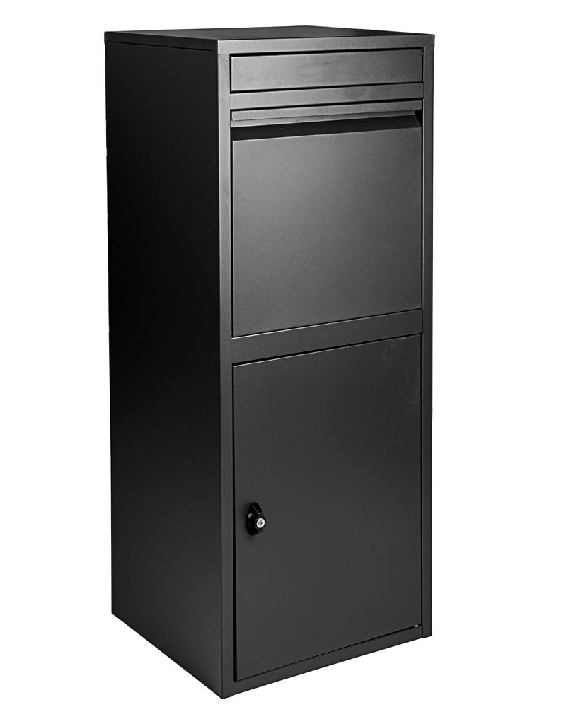 Ondis24 Korona Paketbox Postbox für Pakete, Päckchen, für Briefe mit Paketsafe (Schwarz)