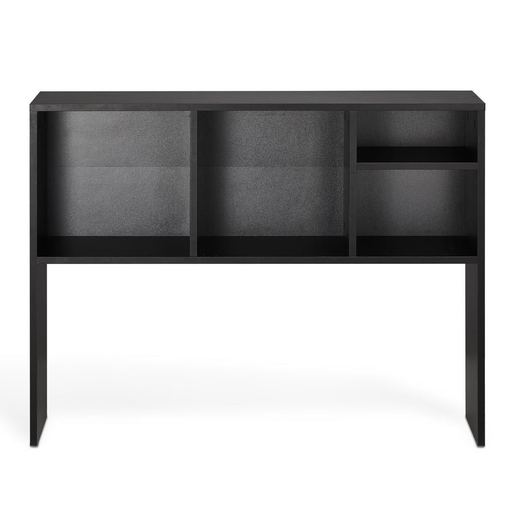 VEVOR Schreibtisch Bücherregal 1-stufiger Organizer (94 x 24 x 73 cm) Tischregale Schreibtisch Organizer Ausstellungsregal aus Spanplatten mit rutschfesten Füßen, für Büro Wohnheim, Schwarz