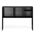 VEVOR Schreibtisch Bücherregal 1-stufiger Organizer (94 x 24 x 73 cm) Tischregale Schreibtisch Organizer Ausstellungsregal aus Spanplatten mit rutschfesten Füßen, für Büro Wohnheim, Schwarz