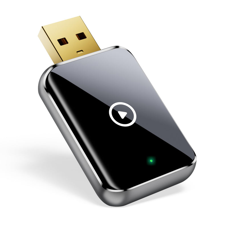 2025 Wireless Carplay Adapter für iPhone - Converts Wired to Wireless carplay Adapter, Mini Plug & Play Carplay for Cars from 2017 & for iPhone iOS 10+, USB & Type-C