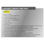DEWALT Vibratiosnschleifer/Schwingschleifer (230 Watt, Schwingkreis-ø 1.6 mm, Schleifplatte 108 x 115 mm, Klettfix, AirLock kompatibel, inkl. Staubfangsack & Absaugadapter) DWE6411-QS