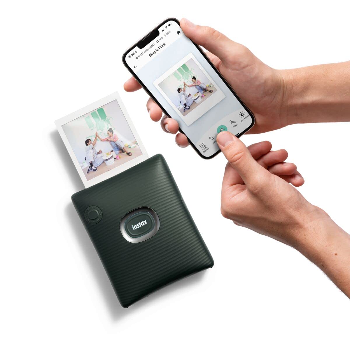 INSTAX Square Link Smartphone Drucker, Midnight Green