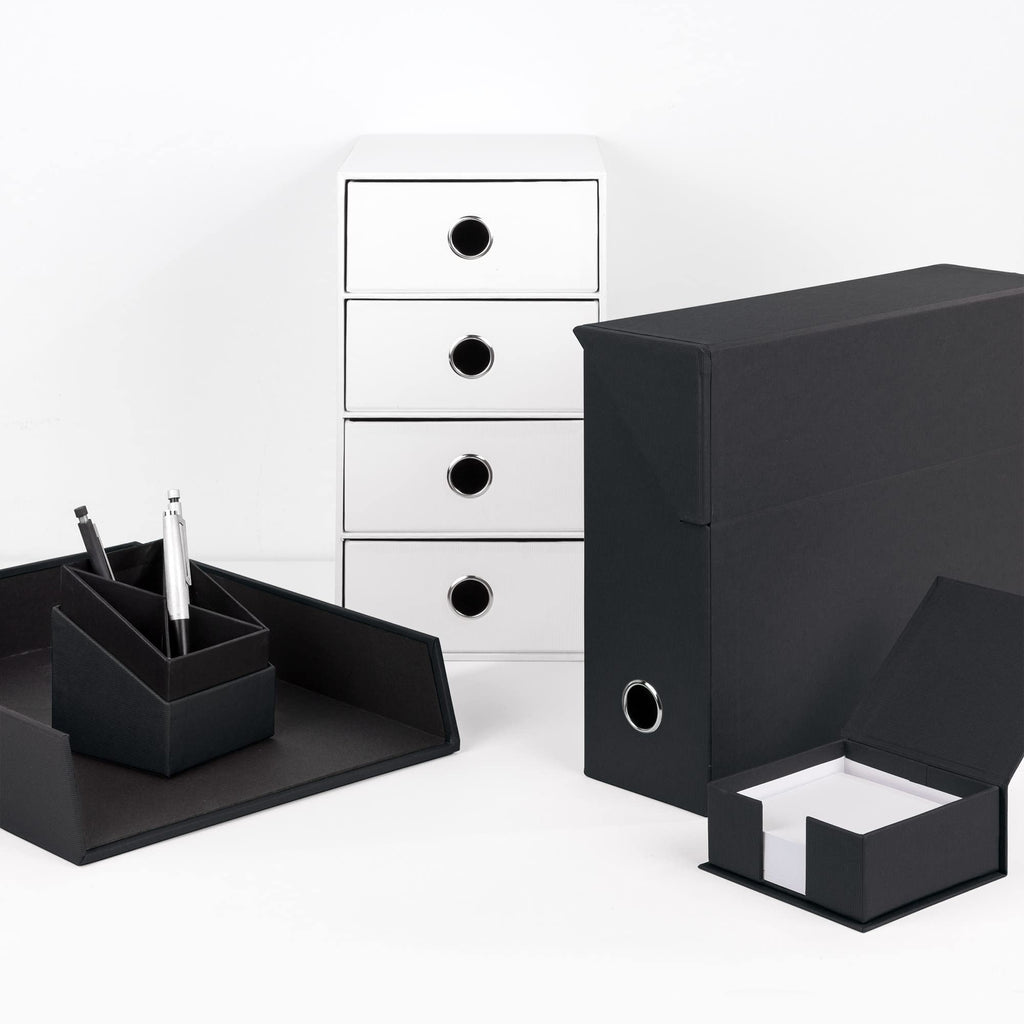 Rössler SOHO Archivbox A4 |Aufbewahrungsbox mit Deckel Pappe | Dokumentenbox A4 | Box mit Deckel | Aufbewahrungsbox mit Deckel Karton | 335 x 95 x 255 mm | 1 Stück | Farbe: Schwarz