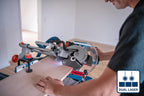 Bosch Professional 18V System BITURBO Akku Kapp- und Gehrungssäge GCM 18V-216 D (inkl. 1x Kreissägeblatt, 2x Werkstückauflage, Staubbeutel, Spannzwinge, ohne Akku/Ladegerät)