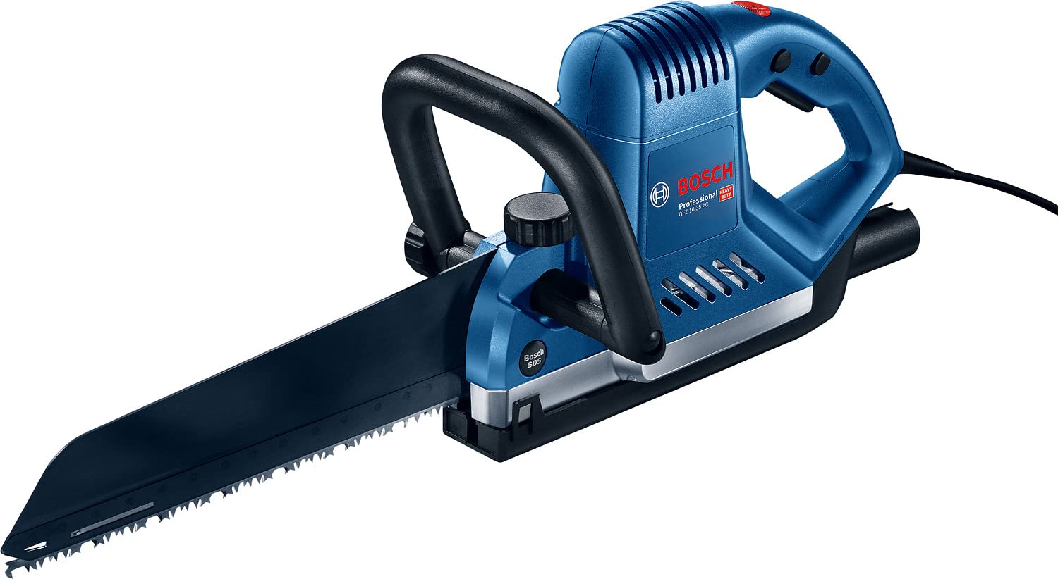 Bosch Professional ELECTRICO GFZ 16-35 AC (inkl. Absaugadapter, 2x Sägeblatt TF 350 NHM für Universalsäge für Porenbeton, 2x Sägeblatt TF 350 M für Universalsäge für Holz + Kunststoff, Schneider)