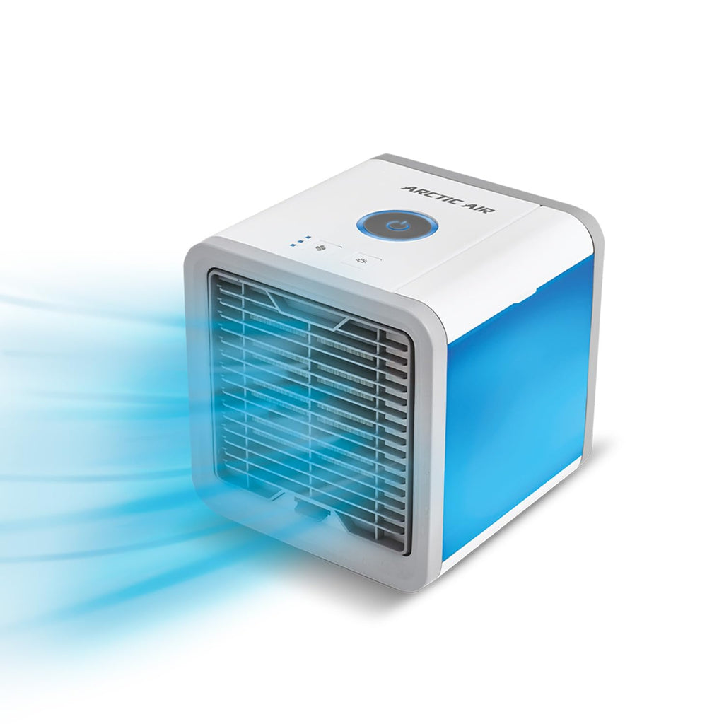 Livington Arctic Air – Das Original aus dem TV - Luftkühler mit Wasserkühlung - Mobiles Klimagerät ohne Abluftschlauch – Luftbefeuchter - Verdunstungskühler - Ventilator klein
