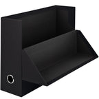 Rössler SOHO Archivbox A4 |Aufbewahrungsbox mit Deckel Pappe | Dokumentenbox A4 | Box mit Deckel | Aufbewahrungsbox mit Deckel Karton | 335 x 95 x 255 mm | 1 Stück | Farbe: Schwarz