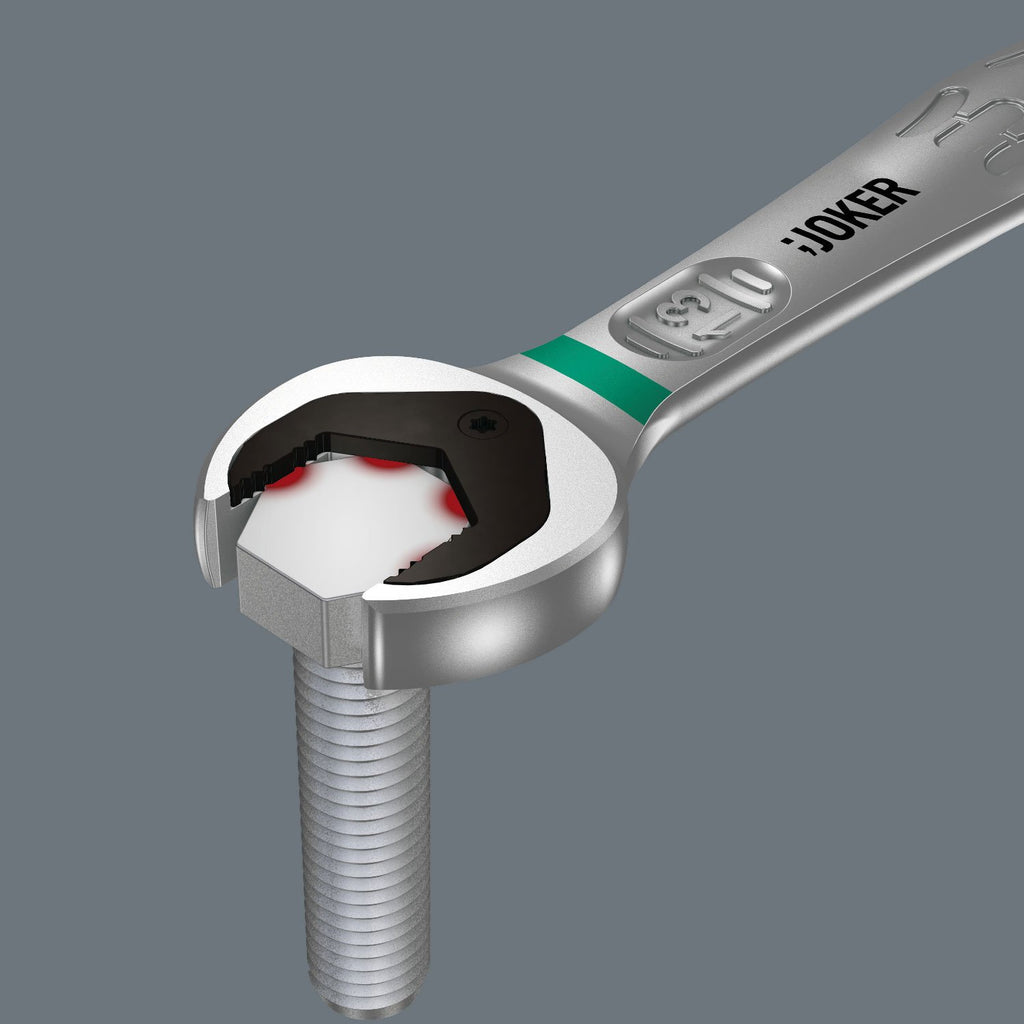Wera Joker Switch Maul-Ringratschen-Schlüssel, umschaltbar, 10 x 159 mm, Leuchtgelb, 05020065001