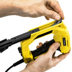 TROTEC Elektrotacker PTNS 11-230V – 45 W Motor, 30 Schüsse/Min., für Klammern Typ 53 & Nägel Typ 47, Sicherheitsnase, Softgrip, Füllstandsanzeige, 3 m Kabel, inkl. 200 Klammern & 100 Nägel