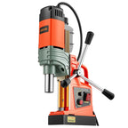 VEVOR Magnetbohrmaschine 1350 W 50 mm Bohrdurchmesser, 12500 N Leistung, tragbare magnetische Bohtanlage mit einstellbarer Drehzahlen & Weldonschaft, für Metalloberflächen Industrie Heimwerker