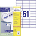 AVERY Zweckform 3420 Universal Etiketten (5.100 Klebeetiketten, 70x16,9mm auf A4, Papier matt, individuell bedruckbar, selbstklebende Aufkleber mit ultragrip) 100 Blatt, weiß