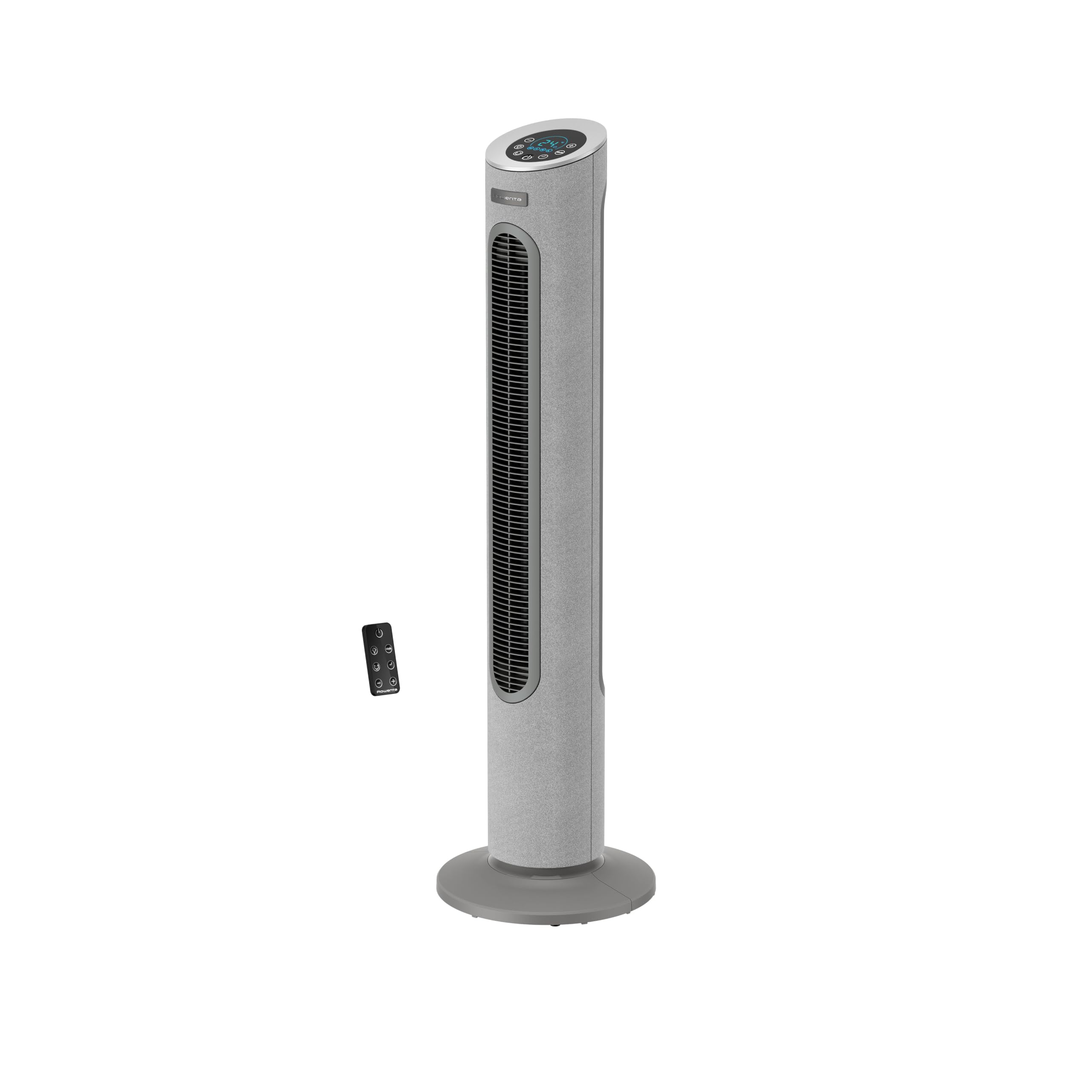 Rowenta Eole Home Turmventilator, nur 40 dB(A) bei niedrigster Geschwindigkeit, energiesparend, 7 Geschwindigkeiten/3 Modi, Timer, Fernbedienung, Grau, VU6980F0