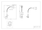 Trio Leuchten Stecker-Spot Ligara 8911211-07, Metall Nickel matt, Schirm Kunststoff weiß, exkl. 1x E14, Schalter, Flexarm