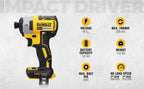 DEWALT 18 Volt Akku-Schlagschrauber (1/4”) DCF887N (bürstenloser Motor, Dreh- und Schlagzahl elektronisch über 3 Stufen einstellbar, max. Drehmoment: 205 Nm, ohne Akku und Ladegerät)