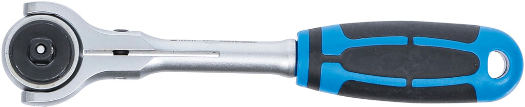 BGS 112 | Umschaltknarre mit Kugelkopf | feinverzahnt | 6,3 mm (1/4") | Schwenkkopf | ergonomisch | rutschfest | Knarre | Ratsche