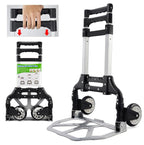 Yaheetech Sackkarre klappbar Transportkarre mit Gummiräder Stapelkarre Handewagen mit Anti-Rutsch Handgriff Transportwagen Trolley belastbar bis 75 kg