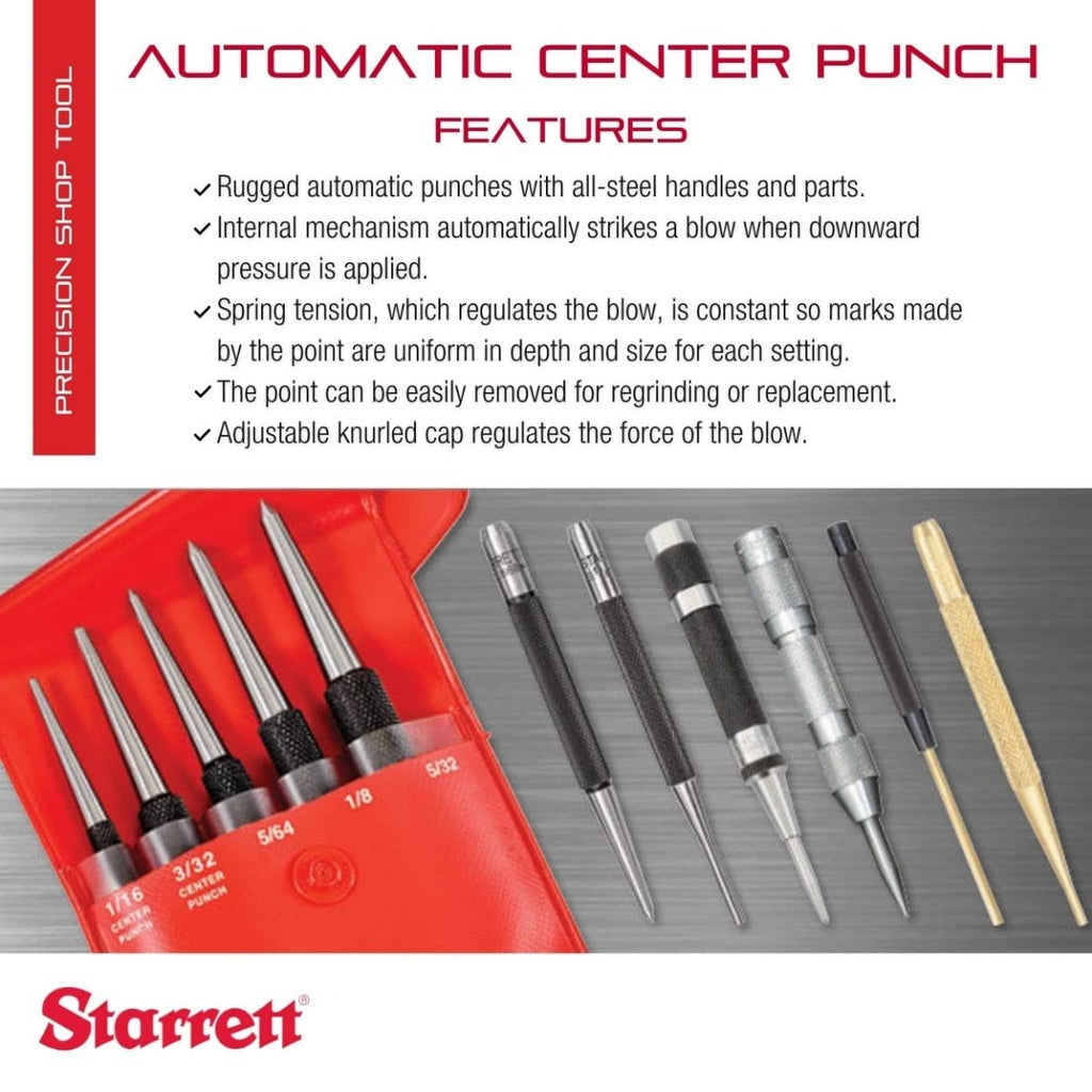 Starrett 18A Automatischer Körner mit einstellbarem Hub