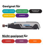 Dremel Lite 7760 Akku Multifunktionswerkzeug 3.6V, Set mit 15 Zubehörteilen, Variable Drehzal 8.000-25.000 U/min - zum Schnitzen, Gravieren, Schleifen, Schärfen, Reinigen, Polieren, Schmirgeln