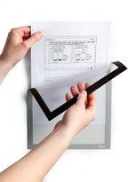 Durable Info-Rahmen Duraframe Magnetic (A4, Magnetrahmen für metallische Oberflächen) 5 Stück, silber, 486923