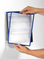 Durable Wand-Sichttafelsystem A4 (Vario Wall 5, mit 5 Sichttafeln) dunkelblau, 555107