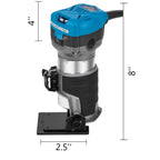 VEVOR 710W Holzfräse Oberfräse Kantenfräse Mit Feste Basis Neigungsbasis Tauchbasis
