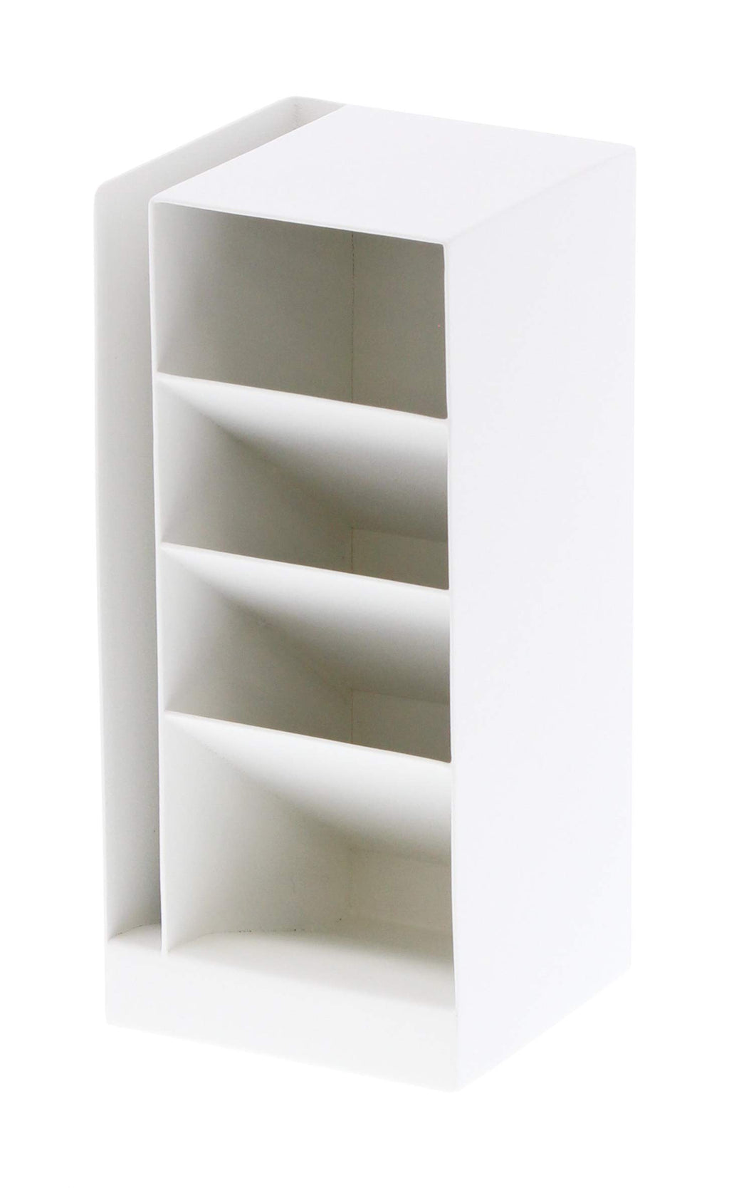 Yamazaki 3319 TOWER Stiftehalter, weiß, Stahl, minimalistisch, 9 x 9 x 20 cm