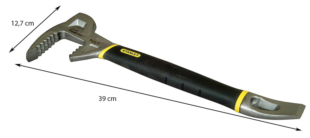 STANLEY FatMax Abbruchwerkzeug Brecheisen Stemmeisen Fubar (4-in-1 Werkzeug, Nagelschlitz, Backen für Hölzer, Stemmeisen) 1-55-119