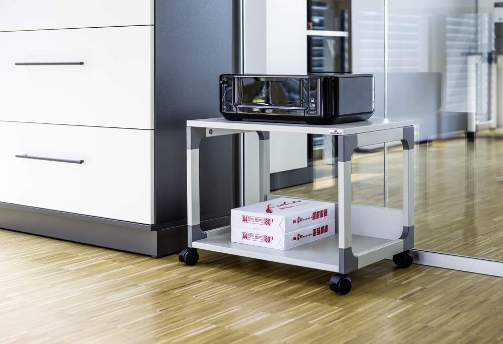 Durable System Multi Trolley 48, grau, glasfaserverstärkte Ecken, Kippschutz - 600 x 477 x 432 mm, 371010