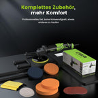 ETOOLAB Upgrade Auto Poliermaschine [2025 Verbessert] 1300W, 7 Variable Geschwindigkeit, 22 tlg, Poliermaschine Set mit 152/178mm Polierpad, für Auto Boot KFZ
