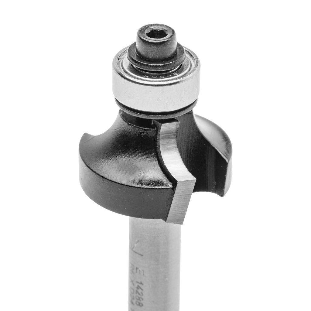 ENT 14288 Abrundfräser HW, Schaft (S) 8 mm, Durchmesser (D) 24,7 mm, NL 12,7 mm, R 6 mm, SL 32 mm, mit Kugellager