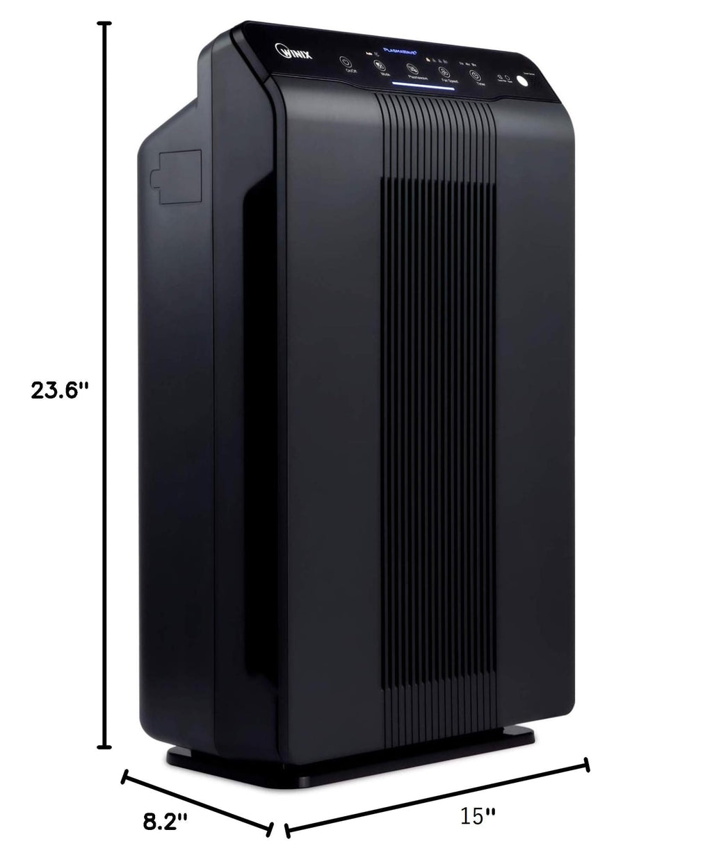 WINIX 5500-2 luftreiniger Allergiker, CADR 390m³/h, 99㎡, Air Purifier für Raucherzimmer gegen Allergien, Staub, Pollen, Tierhaare, Luftqualitätsanzeige, Auto Schlafmodus, Schwarz