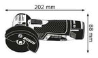 Bosch Professional 12V System Akku Winkelschleifer GWS 12V-76 (inkl. 2x 3.0Ah Akku, Schnellladegerät GAL 1230 CV, 1x Carbide Multi Wheel, 2x Trennscheibe Expert for Inox, L-BOXX2)