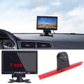Wasserdicht Einparkkamera Einparkhilfe Farbkamera Bremsleuchte Kamera Bremslicht Rückfahrkamera+7" TFT LCD Monitor Ersatz für VW T5 Bus Transporter Caravelle 2003-2015 Bj