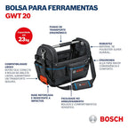 Bosch Professional Werkzeugtasche GWT 20 (ProClick System: kompatibel mit L-BOXX)