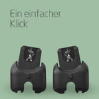 Maxi-Cosi Adapter für Babyschale, zum Befestigen der Maxi-Cosi Babyschale am Maxi-Cosi Kinderwagen, Ein-Klick-Befestigung, Memorytasten, zertifizierte Sicherheit, für die meisten Maxi-Cosi Kinderwagen