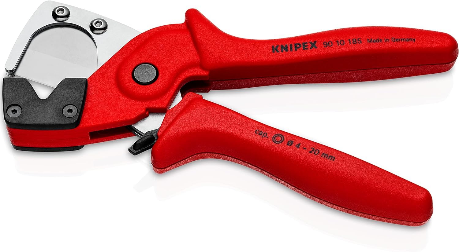 KNIPEX Rohrschneider für Mehrschicht- und Pneumatikschläuche aus zähem, glasfaserverstärktem Kunststoff 185 mm, 90 10 185